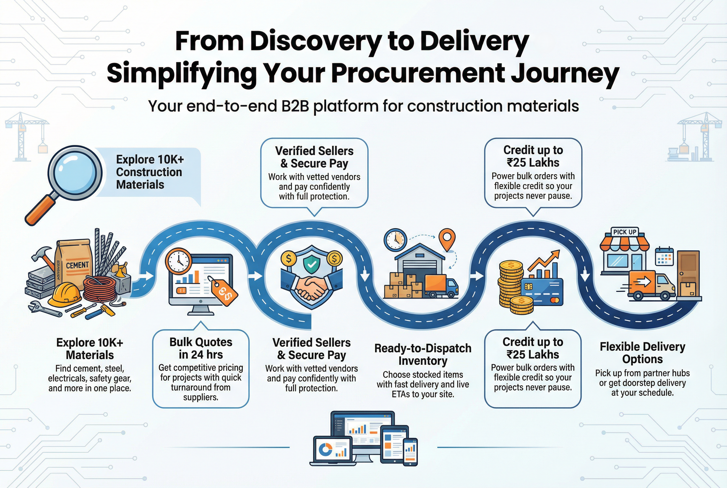 Procurement workflow illustration